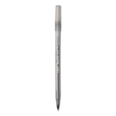 BIC Round Stic Xtra Life Ballpoint Pen Xtra-Value Pack, Stick, Medium 1 mm, Black Ink, Black Barrel, 240/Carton (GSM240BK)