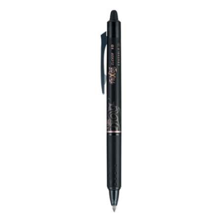 Pilot FriXion Clicker Erasable Gel Pen, Retractable, Bold 1 mm, Black Ink, Black Barrel, Dozen (11384)