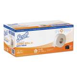 Scott Essential 100% Recycled Fiber JRT Bathroom Tissue, Septic Safe, 2-Ply, White, 1000 ft, 4 Rolls/Carton (49156)