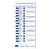 Time Clock Cards for Lathem Time E Series, One Side, 4 x 9, 100/Pack (E100)