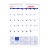 Brownline Twin-Wirebound Wall Calendar, One Month per Page, 8 x 11, White Sheets, 12-Month (Jan to Dec): 2022 (C171101)