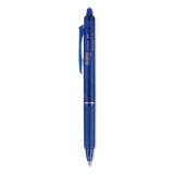 Pilot FriXion Clicker Erasable Gel Pen, Retractable, Bold 1 mm, Blue Ink, Blue Barrel, Dozen (11387)