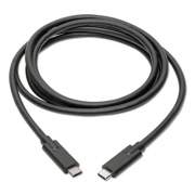 Tripp Lite USB 3.1 Gen 1 (5 Gbps) Cable, USB Type-C (USB-C) to USB Type-C (M/M), 5A, 6 ft (U4200065A)