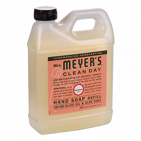 Clean Day Liquid Hand Soap Refill, Geranium Scent, 33 oz, 6/Carton (651341)