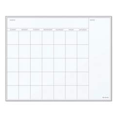 U Brands Magnetic Dry Erase Undated One Month Calendar Board, 20 x 16, White (361U0001)