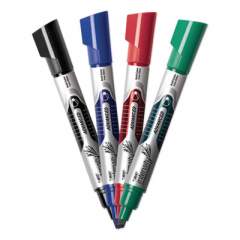 BIC Intensity Advanced Dry Erase Marker, Tank-Style, Broad Chisel Tip, Assorted Colors, 4/Pack (GELITP41AST)