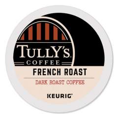 Tully's Coffee French Roast Coffee K-Cups, 24/Box (192619)