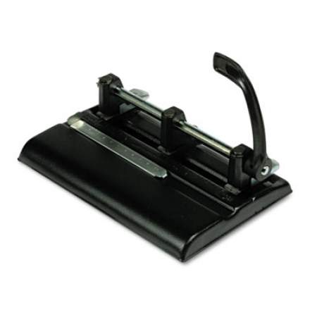 Master 40-Sheet High-Capacity Lever Action Adjustable Two- to Seven-Hole Punch, 9/32" Holes, Black (1325B)
