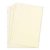 Wilson Jones Looseleaf Minute Book Ledger Sheets, 11 x 8.5, Ivory, Loose Sheet, 100/Box (90110)