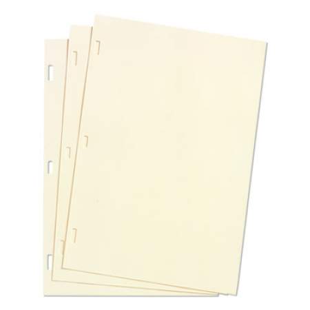 Wilson Jones Looseleaf Minute Book Ledger Sheets, 11 x 8.5, Ivory, Loose Sheet, 100/Box (90110)