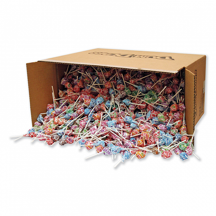 Dum-Dum-Pops, Assorted Flavors, Individually Wrapped, Bulk 30 lb Carton (534)
