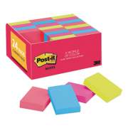Post-it Notes Original Pads in Cape Town Colors, 1 3/8 x 1 7/8, Plain, 100-Sheet, 24/Pack (65324ANVAD)