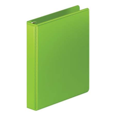Wilson Jones Heavy-Duty Round Ring View Binder with Extra-Durable Hinge, 3 Rings, 1" Capacity, 11 x 8.5, Chartreuse (36314376)