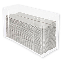 Multifold Paper Towel Dispenser, 11.5 x 4.2 x 6.75, Clear (AH190)