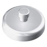 Kantek Mounting Magnets for Glove and Towel Dispensers, 1.5" Diameter, White/Silver, 4/Pack (AHM001)