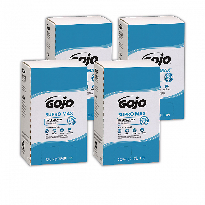 SUPRO MAX Hand Cleaner Refill, Unscented, 2,000 mL, 4/Carton (727204CT)