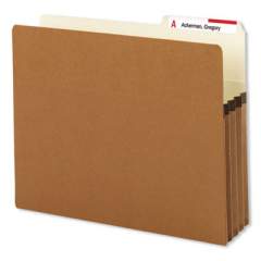 Smead Redrope Drop Front File Pockets, 3.5" Expansion, Letter Size, Redrope, 25/Box (73088)