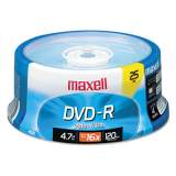 Maxell DVD-R Recordable Disc, 4.7 GB, 16x, Spindle, Gold, 25/Pack (638010)