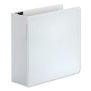 Universal Deluxe Easy-to-Open D-Ring View Binder, 3 Rings, 4" Capacity, 11 x 8.5, White (30754)