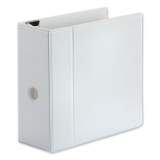 Universal Deluxe Easy-to-Open D-Ring View Binder, 3 Rings, 5" Capacity, 11 x 8.5, White (30756)