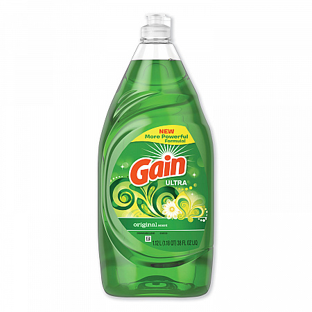 Dishwashing Liquid, Gain Original Scent, 38 oz Bottle (74346EA)