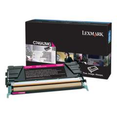 Lexmark C746A2MG Toner, 7,000 Page-Yield, Magenta
