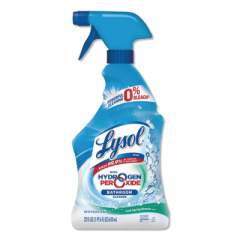 LYSOL Bathroom Cleaner with Hydrogen Peroxide, Cool Spring Breeze, 22 oz Trigger Spray Bottle (85668)