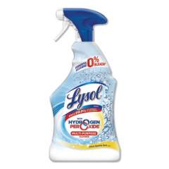 LYSOL Multi-Purpose Hydrogen Peroxide Cleaner, Citrus Sparkle Zest, 22 oz Trigger Spray Bottle,12/Carton (85017CT)