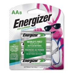 Energizer NiMH Rechargeable AA Batteries, 1.2 V, 8/Pack (NH15BP8)