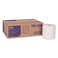 Advanced Hardwound Roll Towel, 1-Ply, 7.88" x 800 ft, White, 6 Rolls/Carton (RB800)