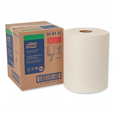 Cleaning Cloth, 12.6 x 10, White, 500 Wipes/Carton (510137)