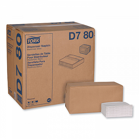 Universal Masterfold Dispenser Napkins, 1-Ply, 13 x 12, White, 6,000/Carton (D780)