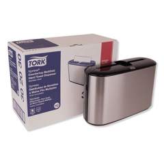 Tork Xpress Countertop Towel Dispenser, 12.68 x 4.56 x 7.92, Stainless Steel/Black (302030)