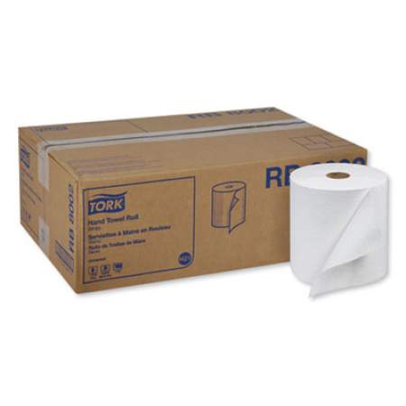 Tork Universal Hand Towel Roll, 7.88" x 800 ft, White, 6 Rolls/Carton (RB8002)