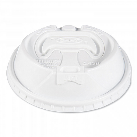 Optima Reclosable Lids for Hot Paper Cups, Fits 10 oz to 24 oz Hot Cups, Plastic, White, 1,000/Carton (OPT316)