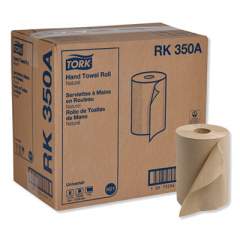 Tork Universal Hardwound Roll Towel, 7.88" x 350 ft, Natural, 12 Rolls/Carton (RK350A)