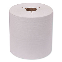 Universal Hand Towel Roll, Notched, 1-Ply, 8" x 800 ft, Natural White, 6 Rolls/Carton (8031400)
