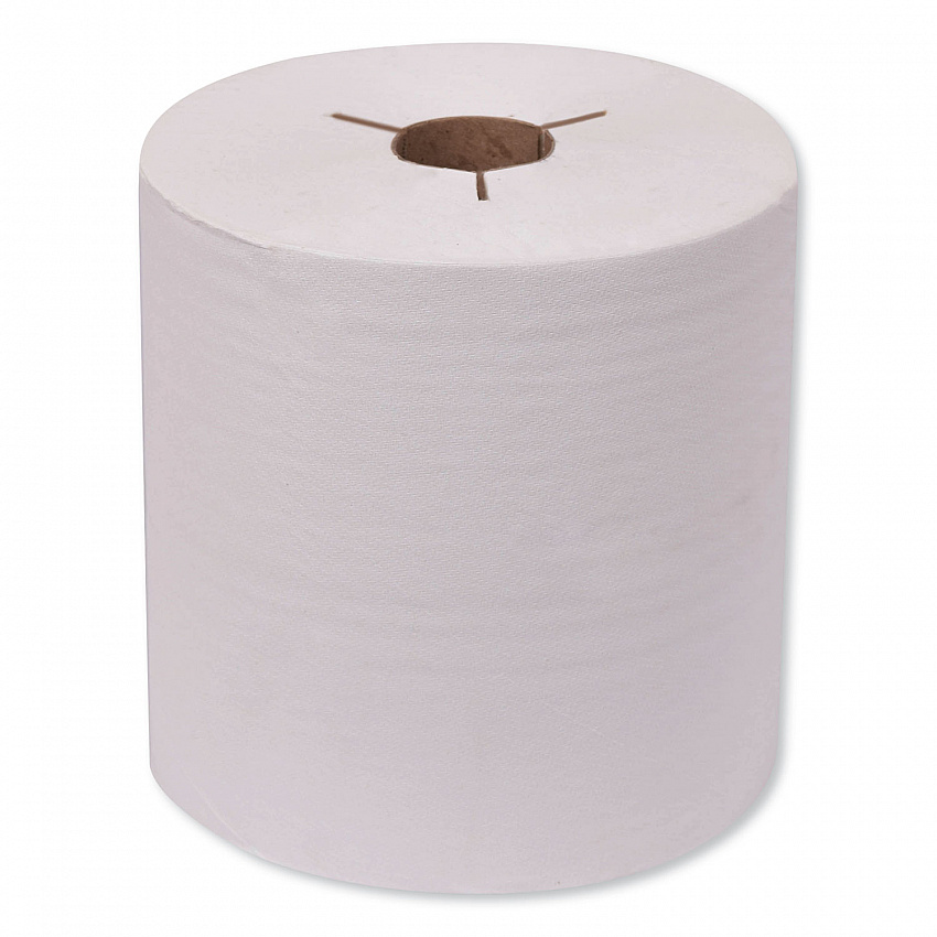 Universal Hand Towel Roll, Notched, 1-Ply, 8" x 800 ft, Natural White, 6 Rolls/Carton (8031400)