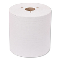 Universal Hand Towel Roll, Notched, 1-Ply, 8" x 800 ft, White, 6 Rolls/Carton (8031900)