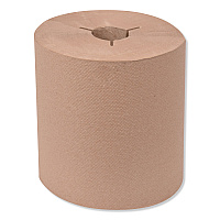 Universal Hand Towel Roll, Notched, 1-Ply, 8" x 800 ft, Natural, 6 Rolls/Carton (8031300)