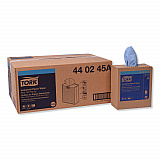 Industrial Paper Wiper, 4-Ply, 8.54 x 16.5, Unscented, Blue, 90 Towels/Box, 10 Boxes/Carton (440245A)