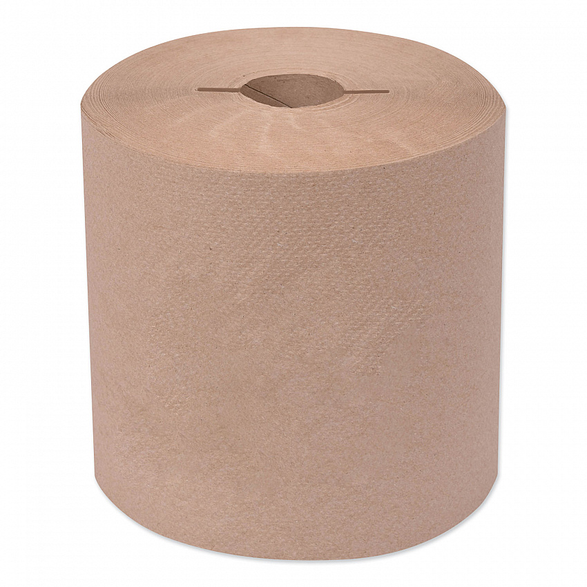 Universal Hand Towel Roll, Notched, 1-Ply, 7.5" x 800 ft, Natural, 6 Rolls/Carton (7171300)