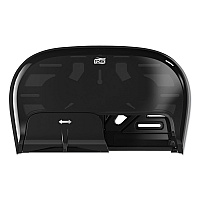 High Capacity Bath Tissue Roll Dispenser for OptiCore, 16.62 x 5.25 x 9.93, Black (565528)