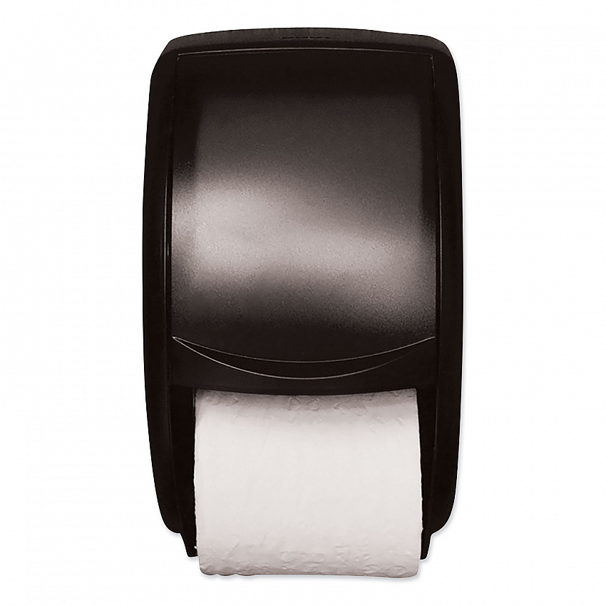 Twin Standard Roll Bath Tissue Dispenser, 7.5 x 7 x 12.75, Smoke (55TR)