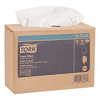 Multipurpose Paper Wiper, 4-Ply, 9.75 x 16.75, White, 125/Box, 8 Boxes/Carton (303362)