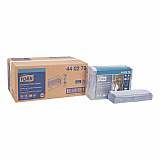Industrial Paper Wiper, 4-Ply, 12.8 x 16.4, Unscented, Blue, 90/Pack, 5 Packs/Carton (440278)