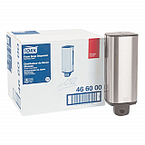 Foam Skincare Manual Dispenser, 1 L Bottle; 33 oz Bottle, 4.25 x 4.25 x 11.38, Stainless Steel (466000)