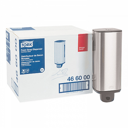 Foam Skincare Manual Dispenser, 1 L Bottle; 33 oz Bottle, 4.25 x 4.25 x 11.38, Stainless Steel (466000)