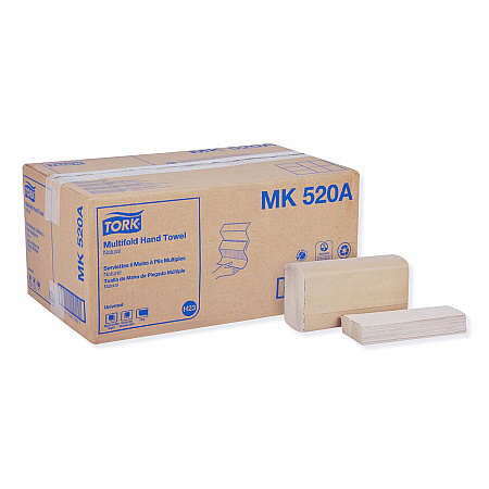 Multifold Hand Towel, 1-Ply, 9.13 x 9.5, Natural, 250/Pack, 16 Packs/Carton (MK520A)