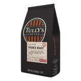 Tully's Coffee French Roast Whole Bean Coffee, 18 oz Bag, 6/Carton (7573)